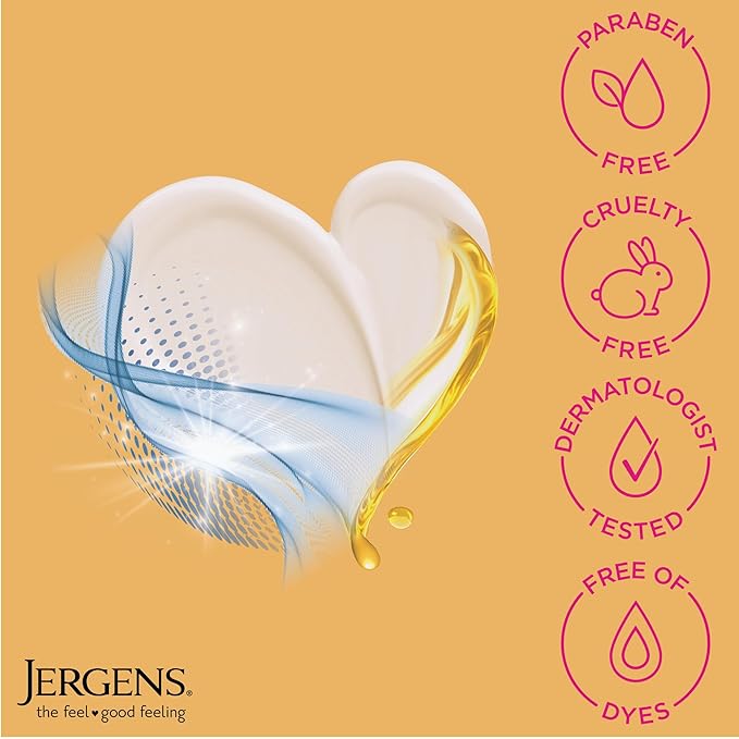 Jergens Skin Firming Body Lotion for Dry to Extra Dry Skin, Skin Tightening Cream with Collagen and Elastin, Hydralucence Blend Formula, 16.8 oz-FemmiqueWomen