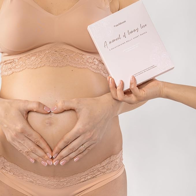 3 x Feuchtigkeitsspendende Bauchtuchmaske - hilft gegen Dehnungsstreifen - wirkungsvolle Mischung aus natürlichen und biologischen Pflanzenstoffen-FemmiqueWomen