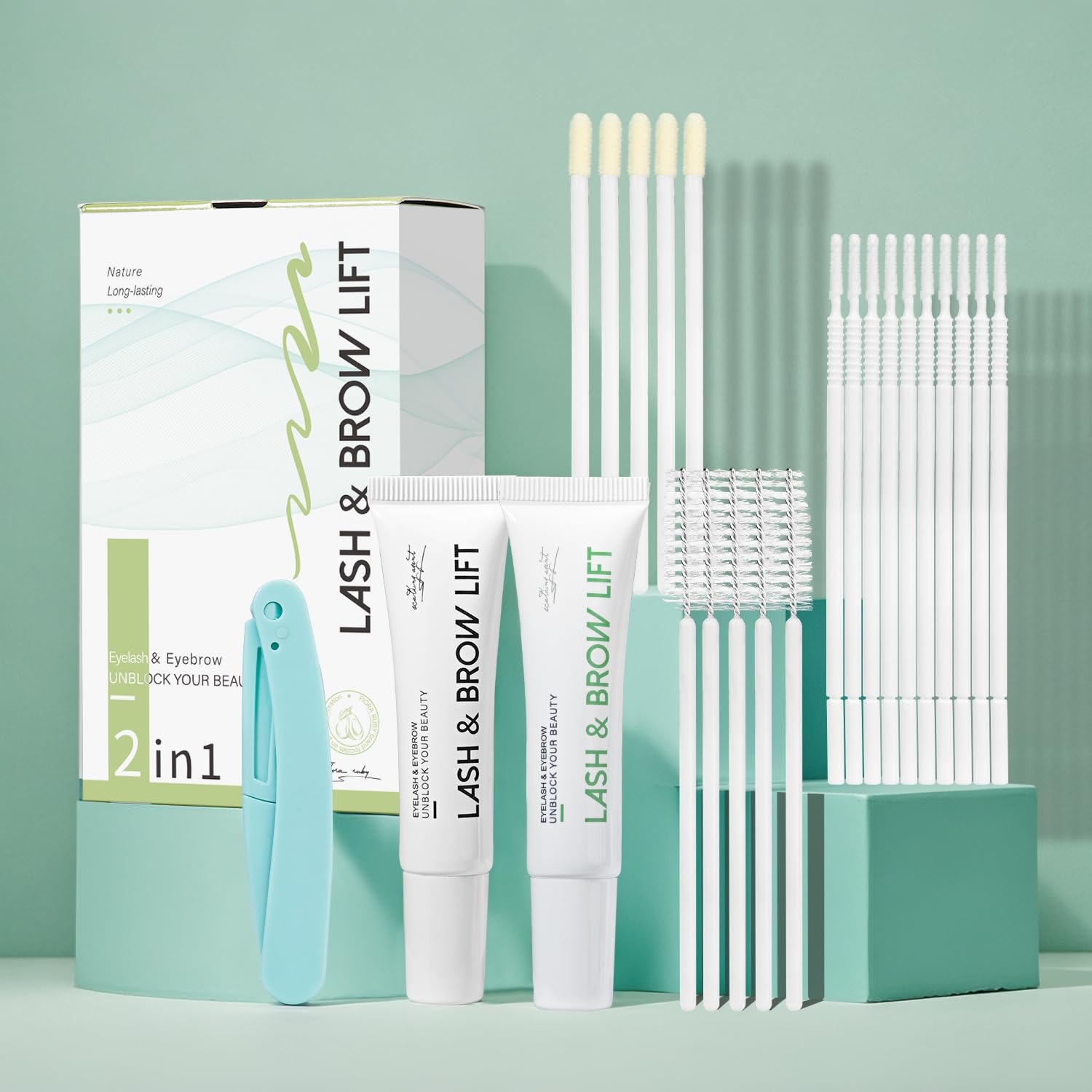 Lash Lift Kit for Eyelash Perm, Professional Lash & Brow Lift Gentle Formula for Long-Lasting Natural Curl & Self Lash Lifting, Brow Lamination Set for Salon-Quality Results at Home-FemmiqueWomen