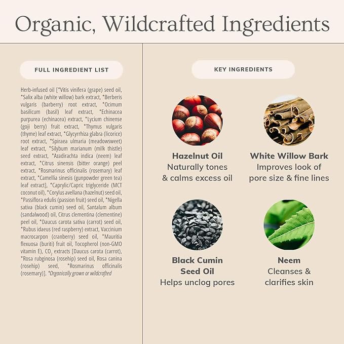 Annmarie Herbal Facial Oil for Oily Skin 0.5 Fl Oz (Pack of 1)-FemmiqueWomen