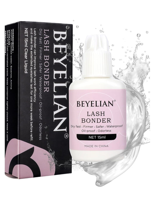BEYELIAN Lash Bonder for Eyelash Extension, Lash Sealant, Super Bonder Longer Retention, Can Wash Face Free, Help Glue Bond Better, Glue Primer Accelerate Drying Time, Low Irritation, Water Oil Proof-FemmiqueWomen