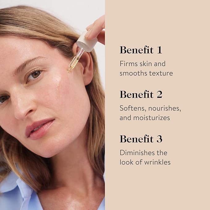 goop Beauty Nutrient Face Oil | Anti Aging Moisturizer for Smooth Skin Texture & Wrinkles | Bakuchiol, Cacay, & Organic Amla | 1 fl oz-FemmiqueWomen