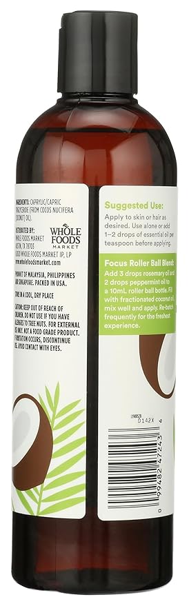 365 by Whole Foods Market, Moisturizing Fractionated Coconut Oil, Skin & Hair Care, 16 Fl Oz-FemmiqueWomen