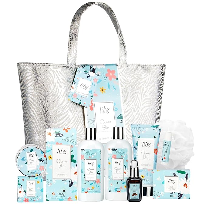 Mothers Day Gift for Mom - XXXL Bag Spa Gift Set for Women Luxury Bath and Body Gift Bag Set for Women Spa Kit Pampering Gifts for Her Christmas Birthday Gifts Spa Bath Gift Set with Shower Gel-FemmiqueWomen