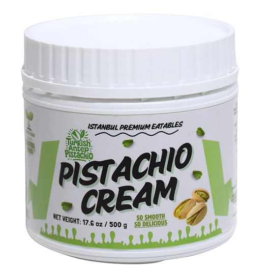 Istanbul Premium Pistachio Cream, Pistachios for Dubai Chocolate Bar, Cream for Dessert, Kataifi & Knafeh, Crema de Pistacho, Non-GMO,1.1 LB (500gr)-FemmiqueWomen