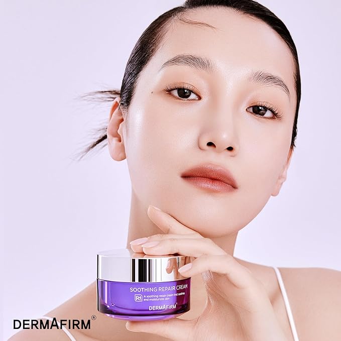 Dermafirm Soothing Repair Hydrating Face Cream R4 | Daily Face Moisturizer Facial Lotion with Eucalyptus, Peptide and Collagen | Gentle for All Skin Types No Animal Trials No Paraben 1.69 fl oz-FemmiqueWomen