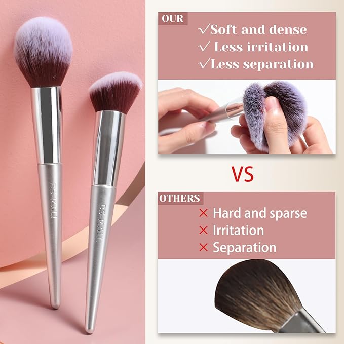 BS-MALL Makeup Brush Set 18 Pcs Premium Synthetic Foundation Powder Concealers Eye shadows Blush Makeup Brushes with black case-FemmiqueWomen