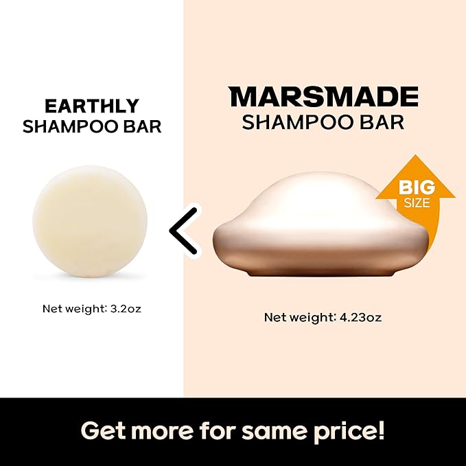 Castor Oil Shampoo Bar 2.0 - Hydrating & Moisturizing Natural Hair Soap Bar Shampoo for Hair Growth & Scalp Nourishment - Bathing Soap Solid Shampoo for All Hair Types (120g, 4.23oz)-FemmiqueWomen