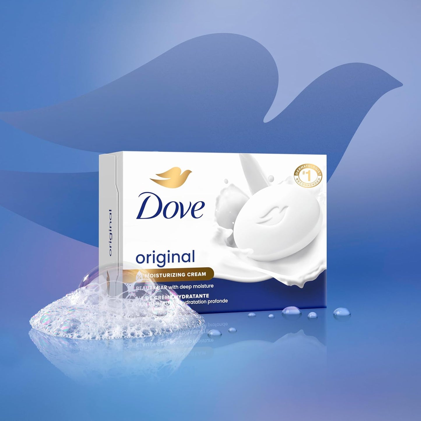 Dove Beauty Bar Soap Original 8 Count for Soft, Smooth Skin, with 1/4 Moisturizing Cream 3.75 oz-FemmiqueWomen