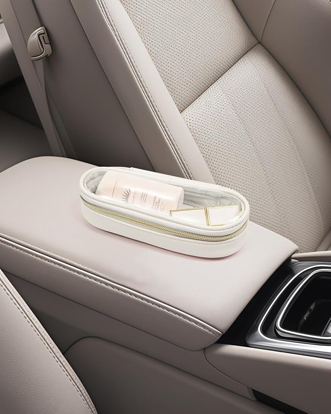 Clear Makeup Bag Small, TSA Approved Portable Toiletry Bag with Zipper Cosmetic Travel Bag Makeup Organizer Case Mini Makeup Pouch for Purse Car Organizer Bag for Women Men-FemmiqueWomen