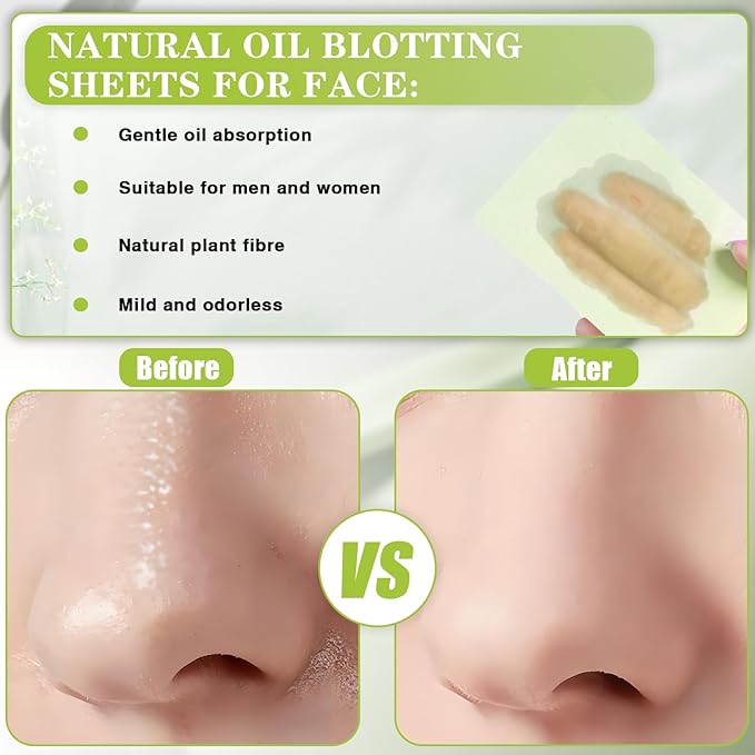 1000pcs Oil Blotting Sheets for Face, Blotting Paper for Oily Skin, Clean and Clear Oil Absorbing Sheets-FemmiqueWomen