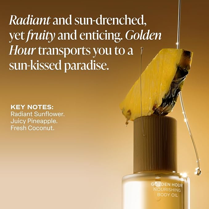 Saltair Body Oil. Luxurious Golden Hour After Shower and Bath Oil Moisturizer for Women and Men. Botanical, Non-Greasy, and Well-Absorbing Lotion for Hydrating Dry Skin. 4oz Pump Bottle-FemmiqueWomen