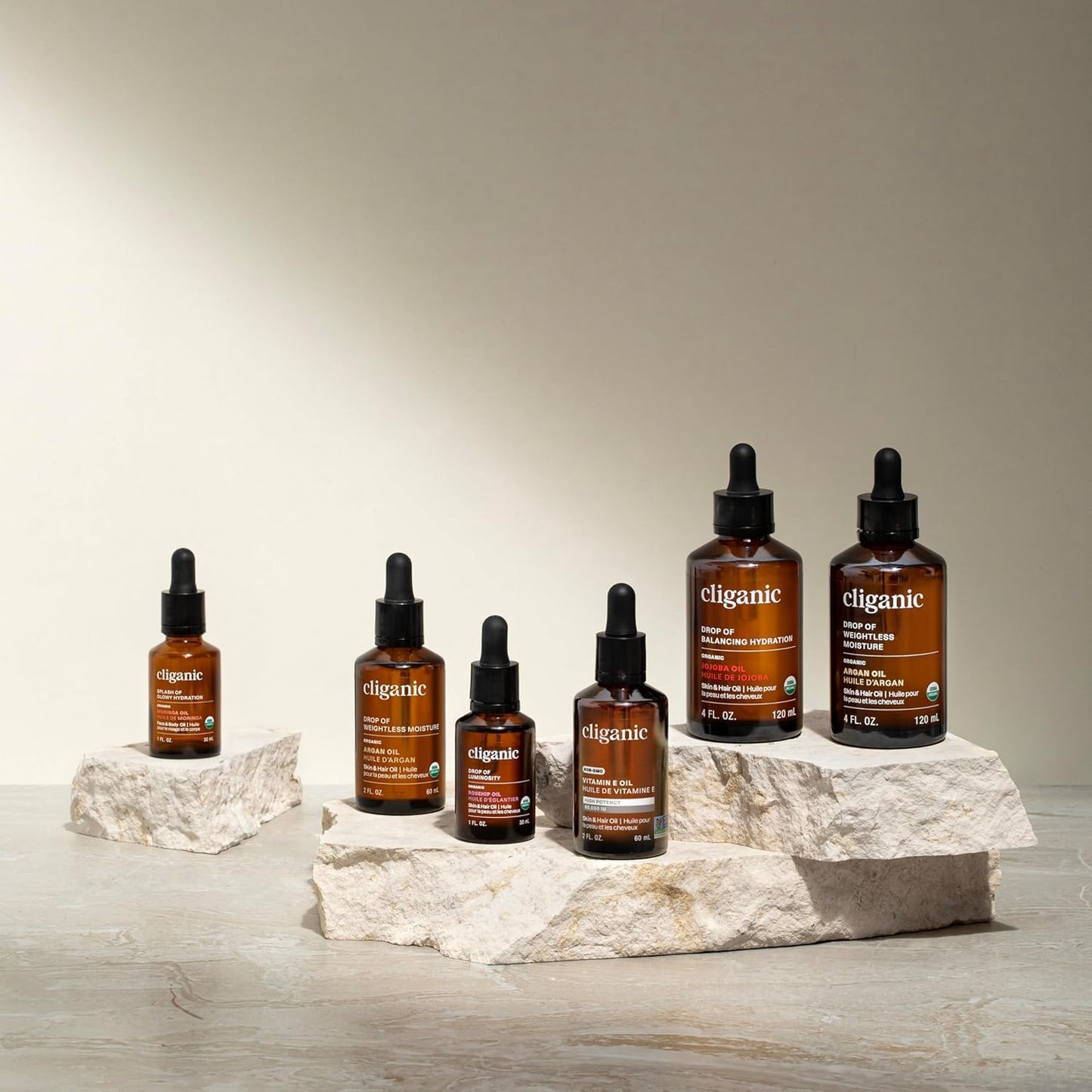 Cliganic Pure Vitamin E Oil for Skin, Scars, Hair & Face - 120,000 IU, Non-GMO Verified | Natural D-Alpha Tocopherol-FemmiqueWomen