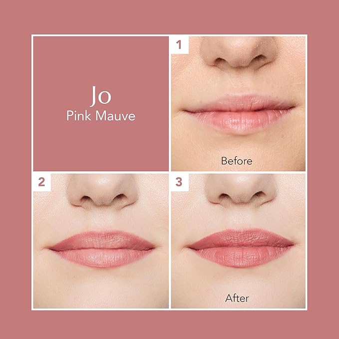 Thrive Causemetics Lip Filler Long-Wearing + Plumping Lip Liner, Shea Butter Hydrating Lip Plumper Retractable Lip Liner Pencil, Built In Sharpener, Vegan & Cruelty Free, Jo (Pink Mauve)-FemmiqueWomen