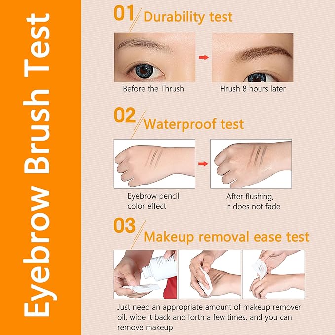 2025 Upgraded Magic Eyebrow Pencil for Women, Long-Lasting Ultra-Fine Tip Waterproof Eye Brow Pencils with 4 Fork, Smudge-Proof Natural Brow Makeup for Women - Dark Brown-FemmiqueWomen