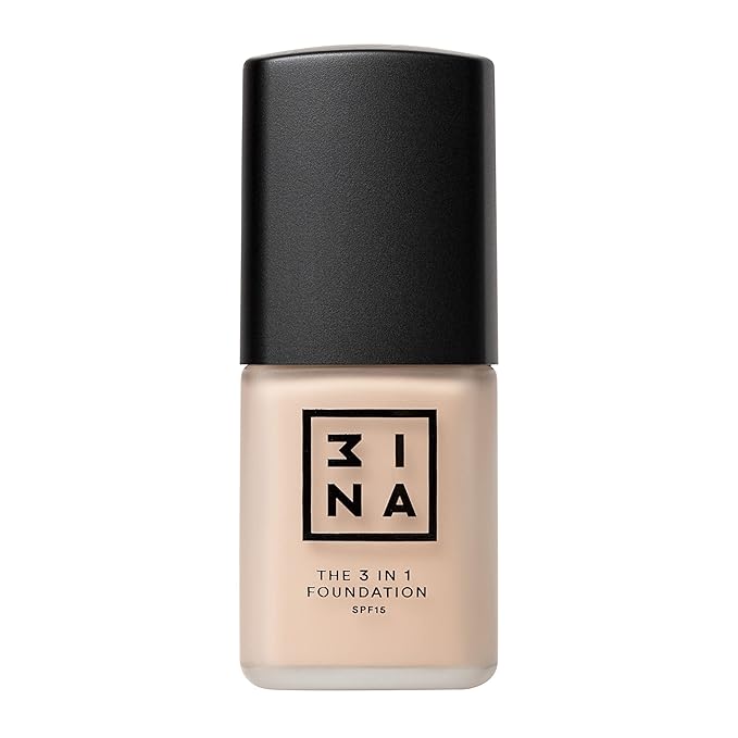 3INA The 3-In-1 Foundation 203 - Vegan Formula - Combination Of Primer, Concealer And Foundation - Medium Coverage - Natural Finish - Perfect For Covering Lines And Blemishes - Long Lasting - 1.01 Oz-FemmiqueWomen