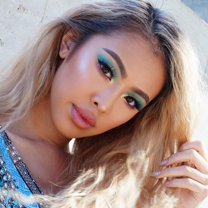 24 Shade Eyeshadow Palette Ibiza glamorous shimmers bold mattes strong pastel tones long lasting full pigment-FemmiqueWomen