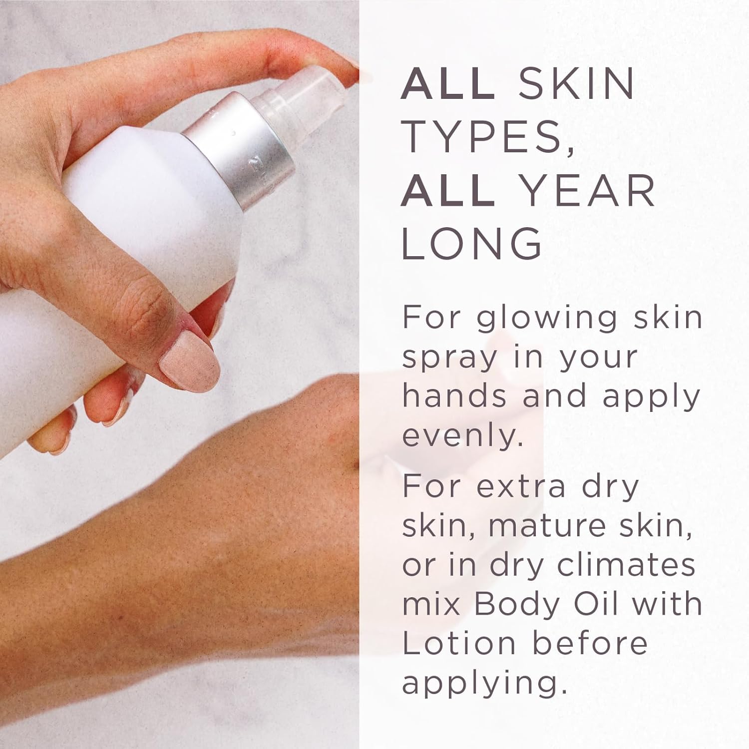 Zents Luminous Cashmere Body Oil (Petal Fragrance) | Moisturizing Body Oil with Vitamin E & Organic Coconut Oil | Softens & Smooths Skin | 8 fl oz-FemmiqueWomen