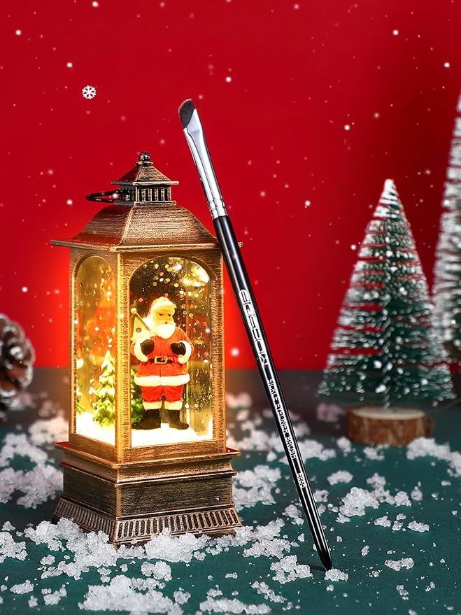 Eyeliner Brush, EIGSHOW Sickle Angled Gel Eyeliner Makeup Brush for Precise Eye Liner, Eyebrow, Eyelid with Ultra Thin Curved Vegan Bristles (E865)-FemmiqueWomen