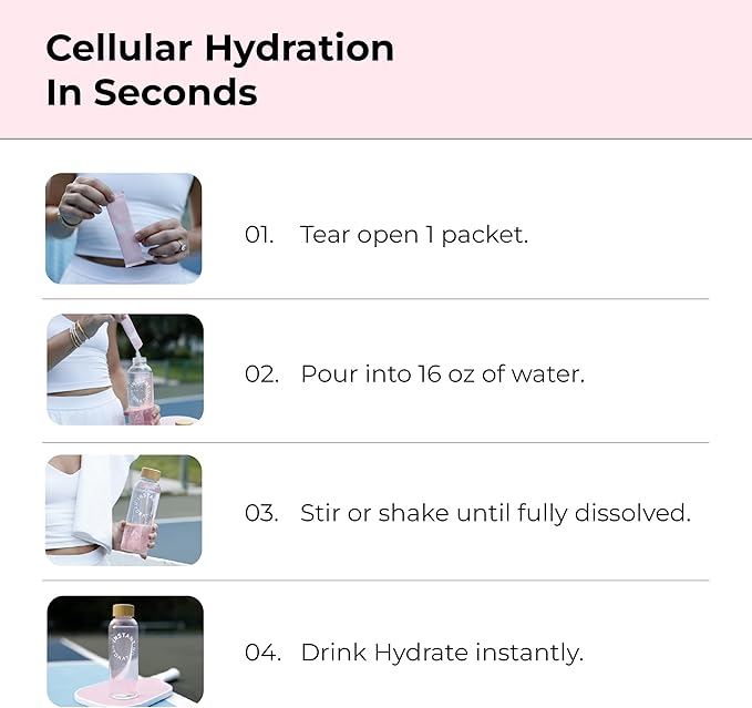 Instant Hydration Electrolytes Powder Packets - Cotton Candy Drink Mix - Zero Sugar - Keto, Vegan, Gluten-Free, Non-GMO - Boost Recovery, Brain Health, Muscle & Tissue Support- 30 Sticks-FemmiqueWomen