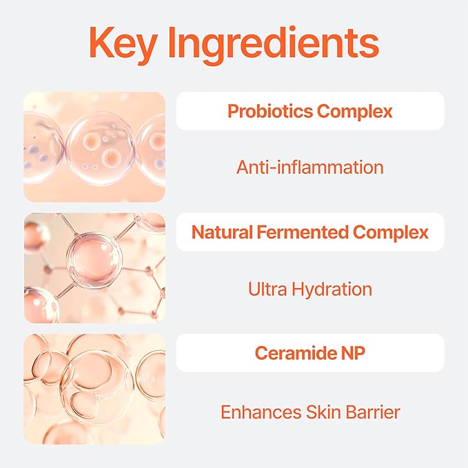 Bifida Barrier Cream, Moisturizing CUSKIN Korean Moisturizer Skincare with Ceramide NP, Squalane, and Hyaluronic Acid for Hydration and Skin Elasticity, 50ml (1.69 Fl. Oz.)-FemmiqueWomen