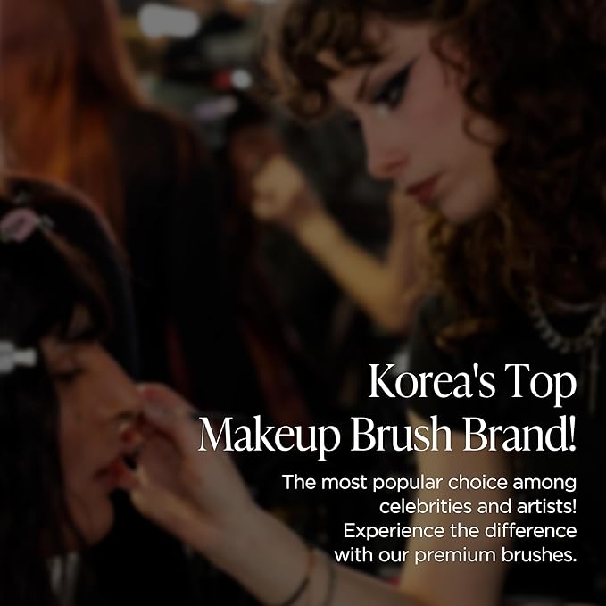 Korean Piccasso Brush Makeup Spatula + Sponge 2P Set – Professional Makeup Tools with Precision Spatula and 2 Soft Sponges, Ideal for Blending Foundation, Cream, or Liquid Makeup-FemmiqueWomen