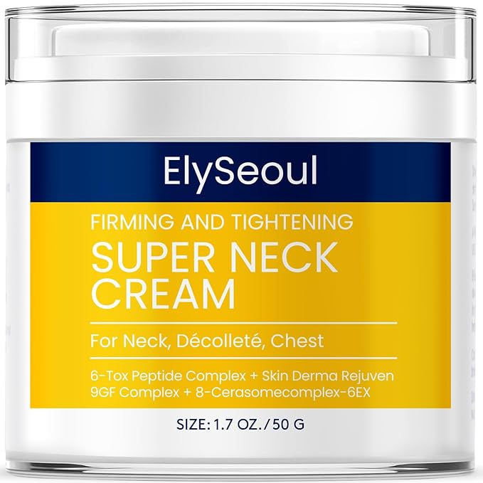 Korean Neck Cream for Firming & Tightening: Neck & Chest Anti-Aging Treatment for Crepey Sagging Skin & Wrinkles-FemmiqueWomen