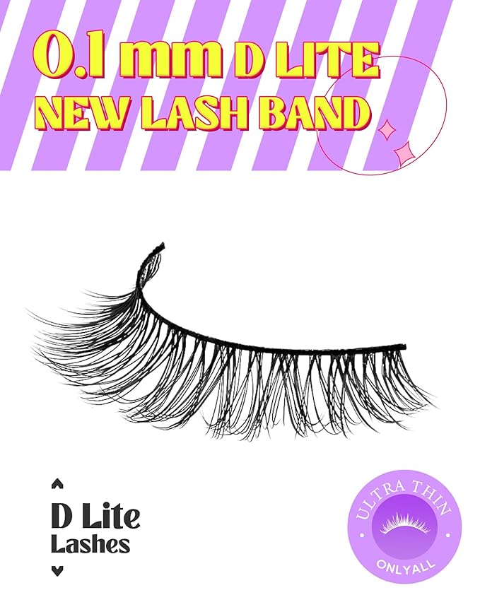 Onlyall Lashes Mink False Eyelashes Natural Wispy Lashes Soft Faux Mink Lashes Fluffy False Lashes DK72-FemmiqueWomen