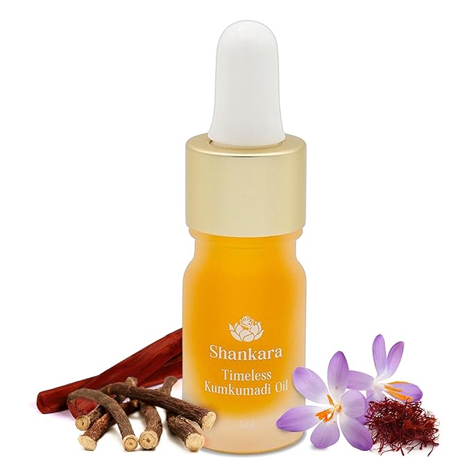 Shankara Kumkumadi Oil with Pure Saffron and Ayurvedic Herbs (Original Aroma 5ml)-FemmiqueWomen
