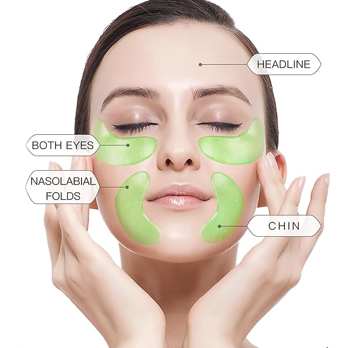 23 Pairs Collagen Under Eye Patches，Gold Under Eye Mask For Removing Dark Circles, Puffiness & Wrinkles，Eye Mask Skincare For Puffy Eyes With Hyaluronic Acid，Eye Bags Treatment For Women-FemmiqueWomen