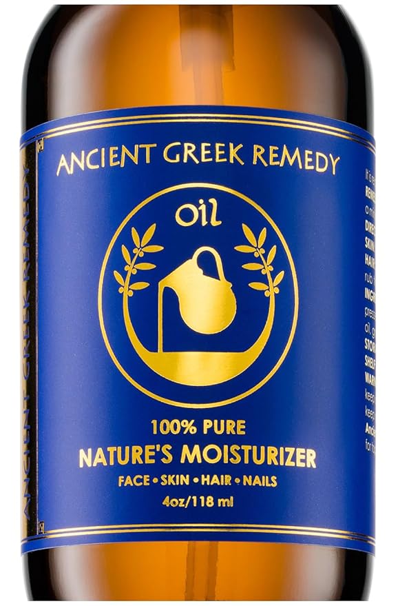 Ancient Greek Remedy After Shower Body Oil for Women - Organic Face Oil & Body Moisturizer for Dry Skin with Sweet Almond, Jojoba, Olive, Lavender and Vitamin E Oil - Natural Clean Skincare, 4 oz-FemmiqueWomen