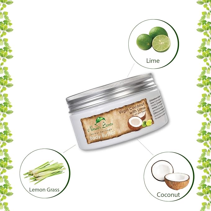 Nature's Secrets Coconut Body Butter with Hyaluronic Acid, Retinol, Jojoba Oil & Viatmin E. Creamy, Ultra-Moisturising. For Dry Skin.-FemmiqueWomen