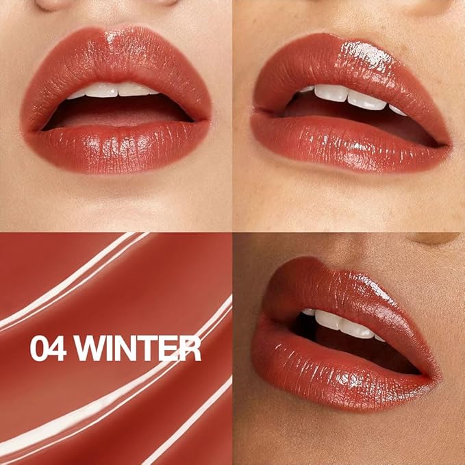 1Pcs Tinted Lip Balm Moisturizing Lipstick – Cool Plum Red Sheer Hydrating Lip Color for Dry Lips – Nourishing Lip Balm for All Women with a Subtle Natural Scent (S04 Winter)-FemmiqueWomen