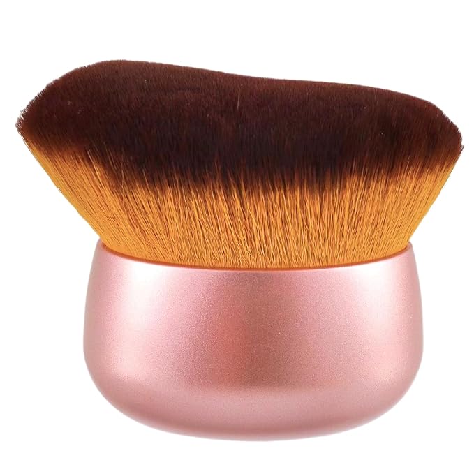 Blend & Blur 75mm Body Kabuki Brush - For Self Tanner, Body Bronzer & Foundation | Face/Back Multitool | Wet/Dry Use (Rose Gold)-FemmiqueWomen