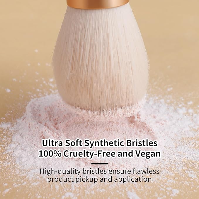 DUcare Tapered Blush Brush for Cheeks - Pointed Powder Brush for Light Application, Multi-Purpose Makeup Brushes Perfect for Highlighting, Defining, Sculpting, and Contouring-FemmiqueWomen