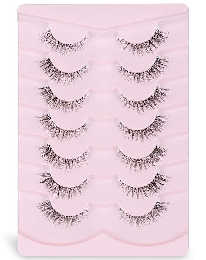 Lashes Natural Look False Lashes Wispy Lashes Fake Eye Lashes Strip Lashes Natural Eyelashes Wispy Natural Lashes UP24-FemmiqueWomen