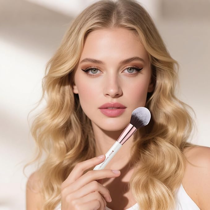 DUcare Makeup Brushes Set Professional 27Pcs Makeup Brushes Premium Synthetic Kabuki Foundation Blending Face Powder Blush Concealers Eye Shadows Make Up Brushes Kit White-FemmiqueWomen