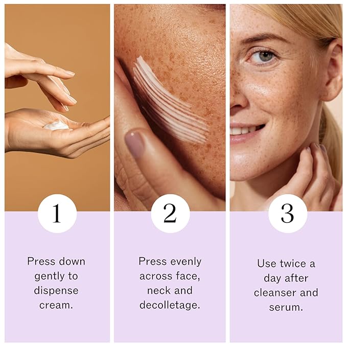 LilyAna Naturals Face and Neck Moisturizer for Women and Men - Moisturizer Face and Neck Cream for Dry Skin and Dark Spot Brightening - Rose and Pomegranate Extracts - 1.7oz (Pack of 2)-FemmiqueWomen