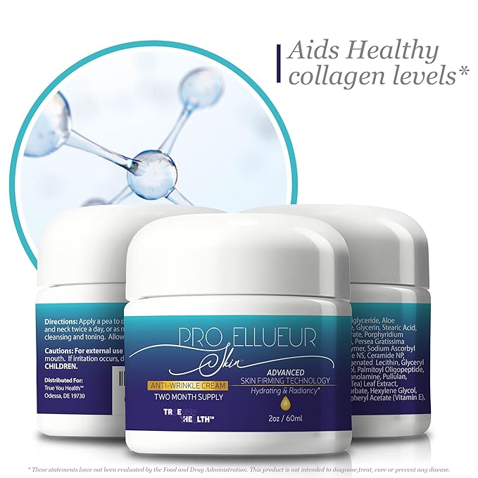Pro Ellueur Skin Cream - Anti-Wrinkle Cream - Two Month Supply - Advanced Skin Firming Technology to Help Reduce Signs of Aging - Lift, Firm, Tighten - Lasting Hydration - Non-Greasy Formula-FemmiqueWomen