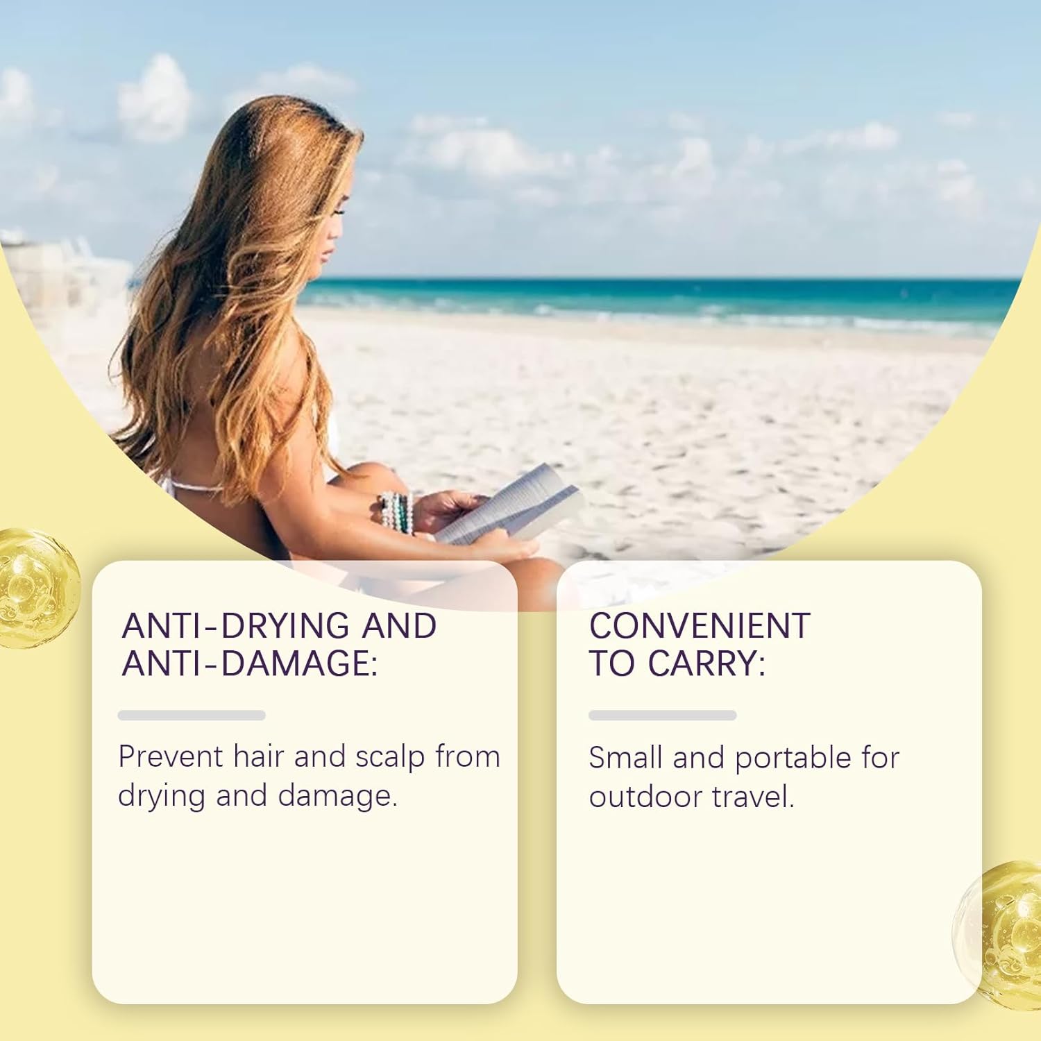 2 Pcs Hair and Scalp Sunscreen Spray SPF 30, Weightless Invisible Mist UV Protection Hair and Scalp Sunscreen Spray Non Greasy.-FemmiqueWomen