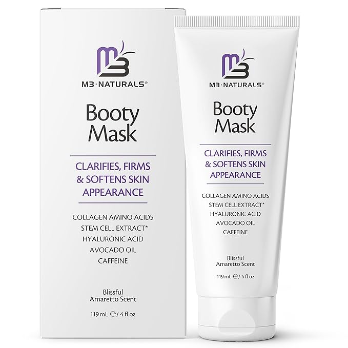 Moisturizing Butt Mask for Women - Butt Firming Mask and Caffeine Cellulite Cream for Thighs and Buttocks with Collagen - Clarifying Butt Firming Cream for Cellulite KP and Dry Skin by M3 Naturals-FemmiqueWomen