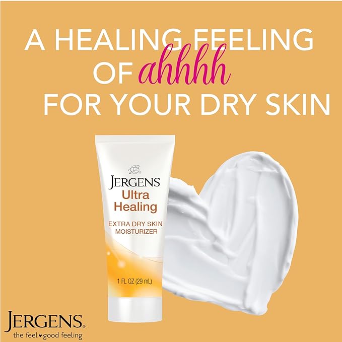 Jergens Ultra Healing Dry Skin Moisturizer, Travel Size Body and Hand Lotion, 1 Oz (Pack of 24)-FemmiqueWomen