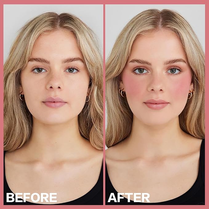 2Pcs Cream Blush Makeup Stick,Monochromatic Multi-Stick Face Blush for Cheek,Lip and Eye,Matte and Dewy Finish for Long Wearing,Easy Application.BLISS-FemmiqueWomen