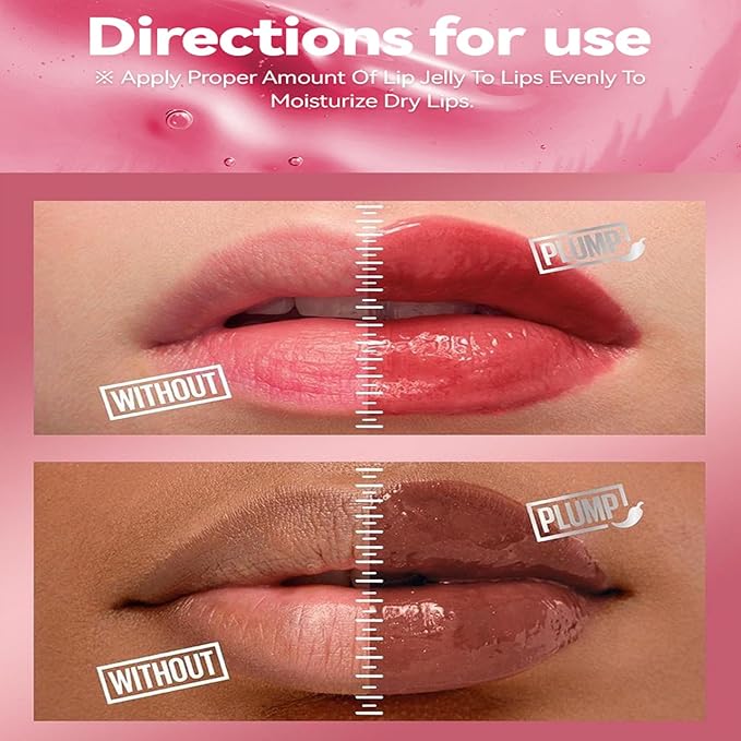 3 Colors Lifter Gloss Set, Spicy Roll On Lip Plumping Booster Lip Gloss Glossy Lipstick, Hydrating, Volumizes, Fuller Lip Glass Mirror Lip Glaze,Plump&Pout Lip Plumper for Women Girls (B)-FemmiqueWomen