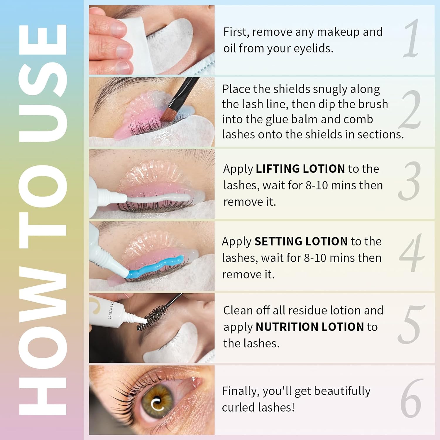 Libeauty Tube Design Lash Lift Kit with Glue Balm, Brow Lamination Kit, Easy to Apply for Salon and Beginner-FemmiqueWomen