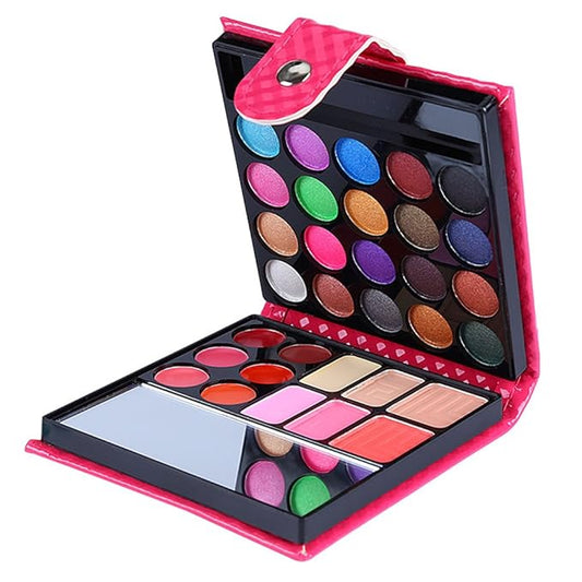 32 Colors Eyeshadow Palette Makeup Contouring Kit Combination with Lipgloss, Blusher and Concealer #1 - Perfect for Professional and Daily Use-FemmiqueWomen