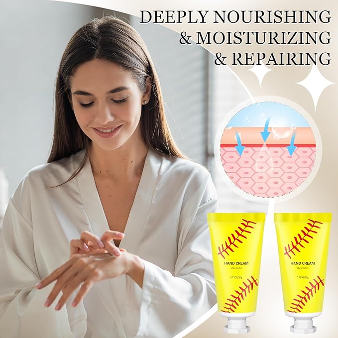 144 Pcs Softball Lip Balm Hand Cream Set Softball Accessories Softball Party Favors Including 36 Softball Lip Balm 36 Moisturizing Hand Cream 36 Bags 36 Softball Cards and Ropes for Kids Gifts-FemmiqueWomen