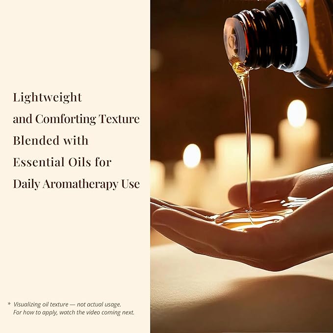 Sandalwood & Bergamot Botanical Massage Oil – Lightweight Body Oil with Jojoba & Almond – Wood & Citrus Aroma for Deep Massage, Fascia Release & Self-Care, 30ml (1.0 fl oz)-FemmiqueWomen