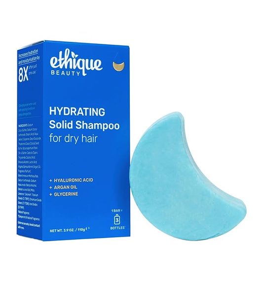 Ethique Hydrating Shampoo Bar for dry hair with Hyaluronic Acid - Plastic-Free, Cruelty-Free, Vegan, 3.88 oz-FemmiqueWomen