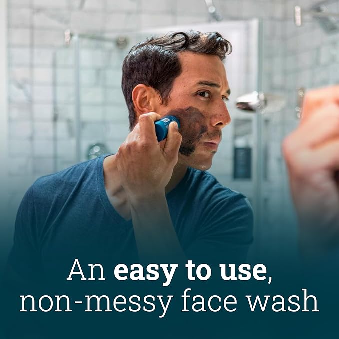 Oars + Alps Exfoliating Face Wash Stick, 2-in-1 Facial Cleanser & Exfoliant with Activated Charcoal, Alpine Moss, Dermatologist Tested, Spill Free, Travel Size, 1.2 Oz-FemmiqueWomen